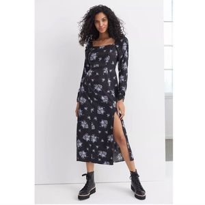 NWT Anthropologie floral slit dress MIDI